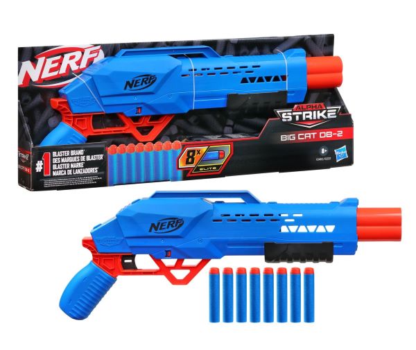 HASBRO – NERF – Alpha Strike Big Cat DB2 – Pistola con Munizioni…x3